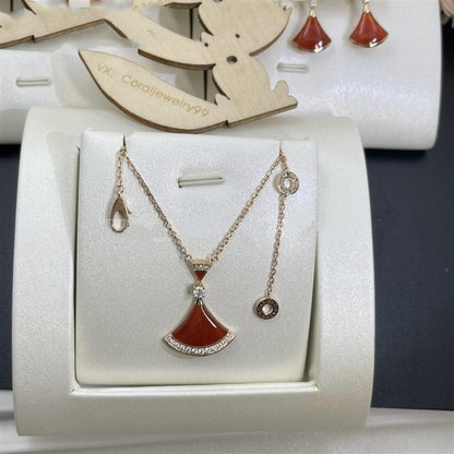 [BLUE TEARS]DREAM NECKLACE CARNELIAN DIAMOND