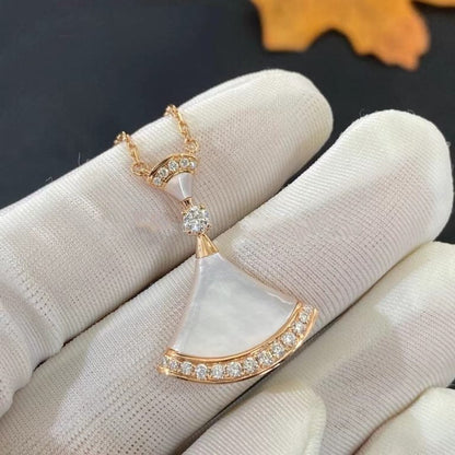[BLUE TEARS]DREAM NECKLACE MOP PINK GOLD DIAMOND