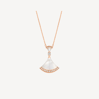 [BLUE TEARS]DREAM NECKLACE MOP PINK GOLD DIAMOND