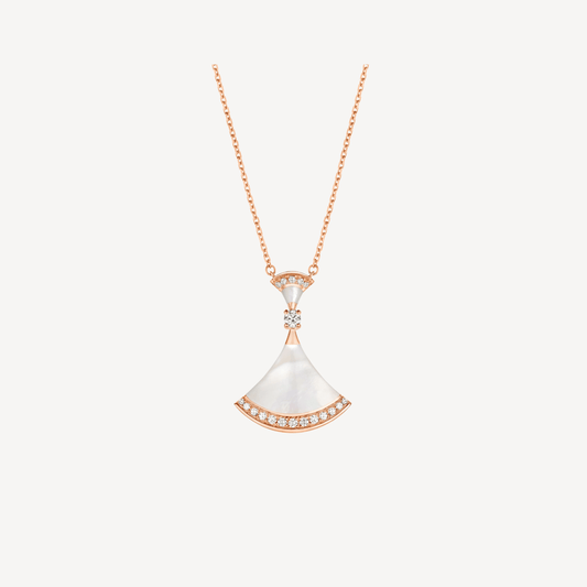 [BLUE TEARS]DREAM NECKLACE MOP PINK GOLD DIAMOND