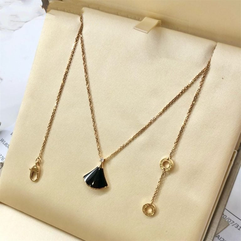 [BLUE TEARS]DREAM NECKLACE ONYX 1 DIAMOND