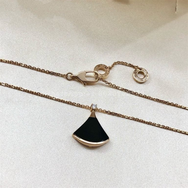 [BLUE TEARS]DREAM NECKLACE ONYX 1 DIAMOND