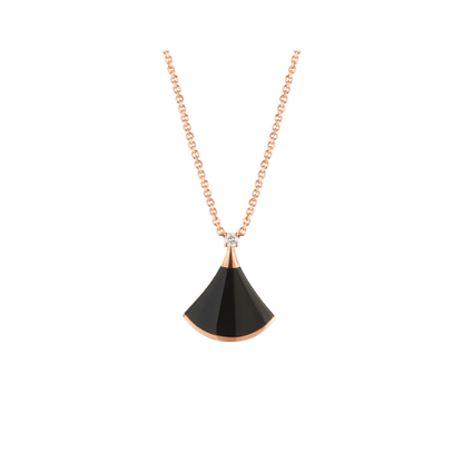 [BLUE TEARS]DREAM NECKLACE ONYX 1 DIAMOND