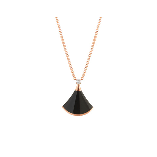 [BLUE TEARS]DREAM NECKLACE ONYX 1 DIAMOND