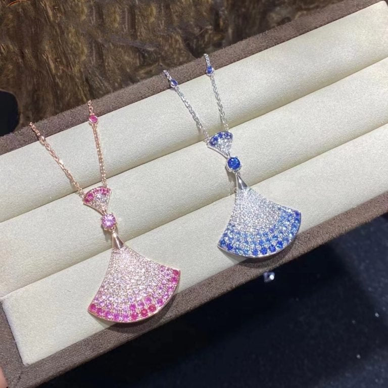 [BLUE TEARS]DREAM NECKLACE AGATE SILVER DIAMOND