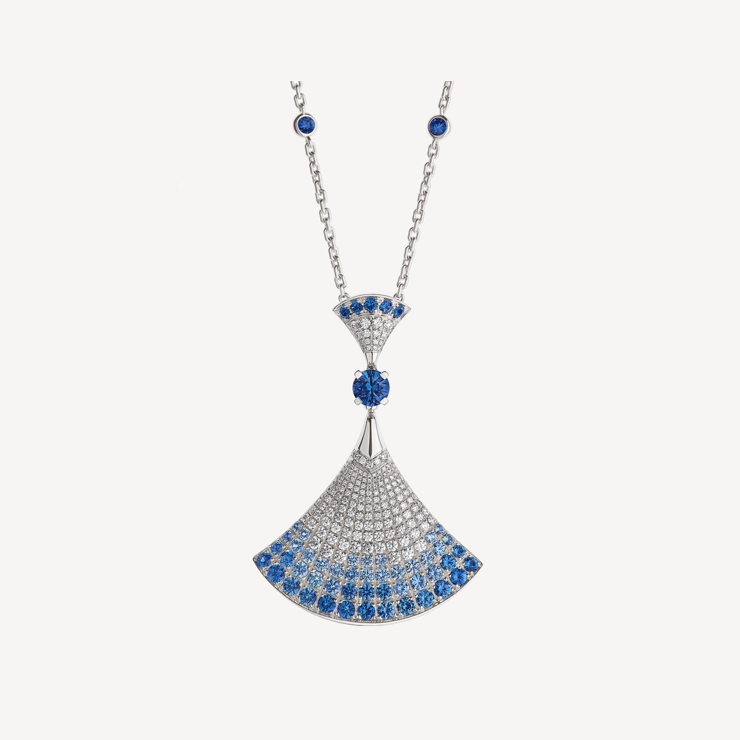 [BLUE TEARS]DREAM NECKLACE AGATE SILVER DIAMOND