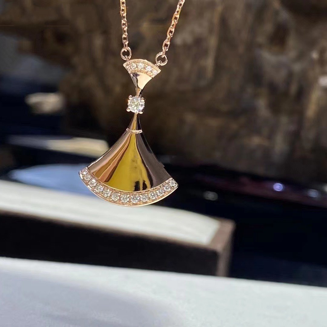 [BLUE TEARS]DREAM NECKLACE PINK GOLD DIAMOND