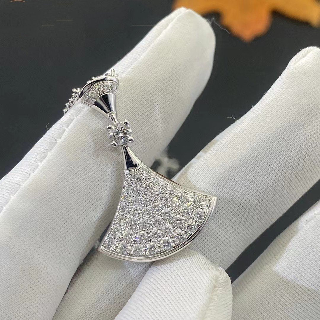 [BLUE TEARS]DREAM NECKLACE SILVER FULL DIAMOND