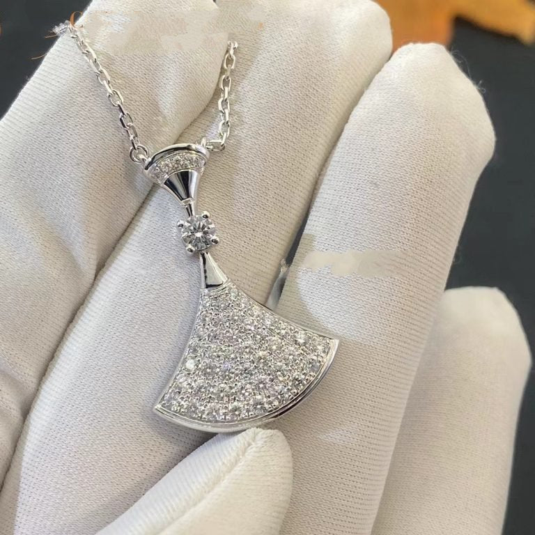 [BLUE TEARS]DREAM NECKLACE SILVER FULL DIAMOND