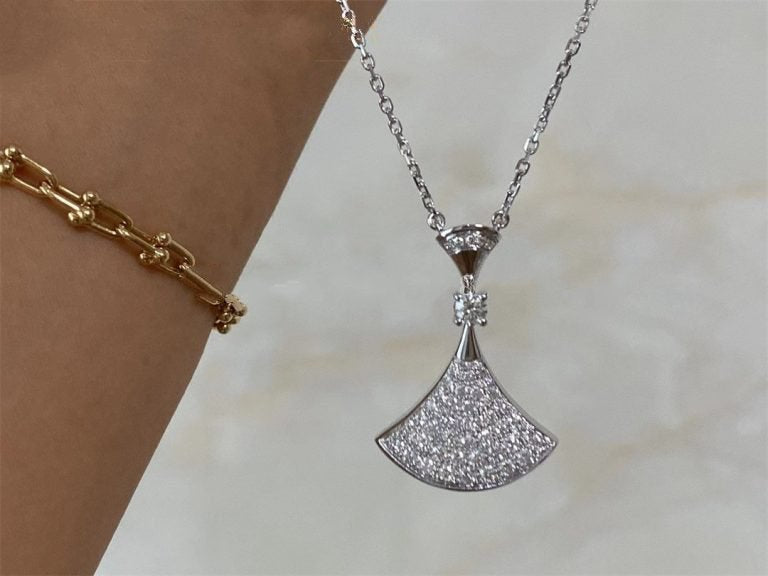 [BLUE TEARS]DREAM NECKLACE SILVER FULL DIAMOND