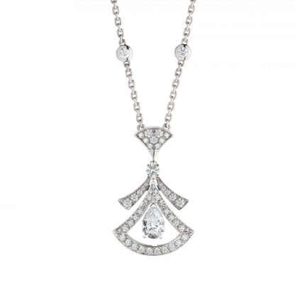 [BLUE TEARS]DREAM NECKLACE WHITE DIAMOND SILVER