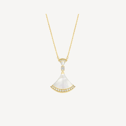 [BLUE TEARS]DREAM NECKLACE MOP GOLD DIAMOND