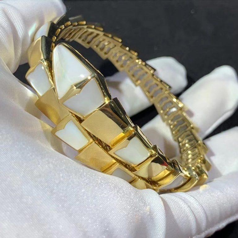 [BLUE TEARS]SERPENTI BRACELET MOP GOLD