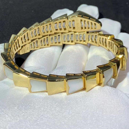 [BLUE TEARS]SERPENTI BRACELET MOP GOLD