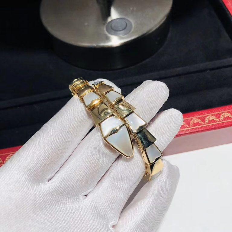 [BLUE TEARS]SERPENTI BRACELET MOP GOLD