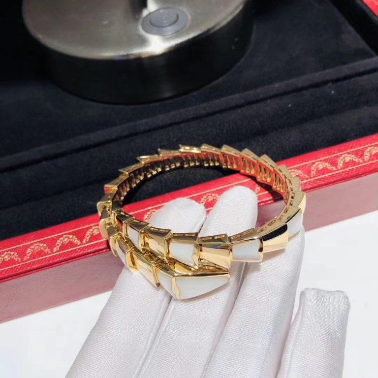 [BLUE TEARS]SERPENTI BRACELET MOP GOLD