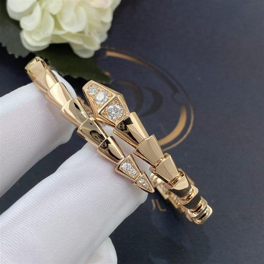 [BLUE TEARS]SERPENTI BRACELET DIAMONDS PINK GOLD
