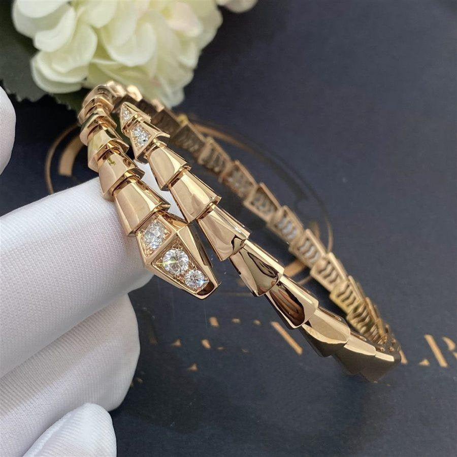 [BLUE TEARS]SERPENTI BRACELET DIAMONDS PINK GOLD