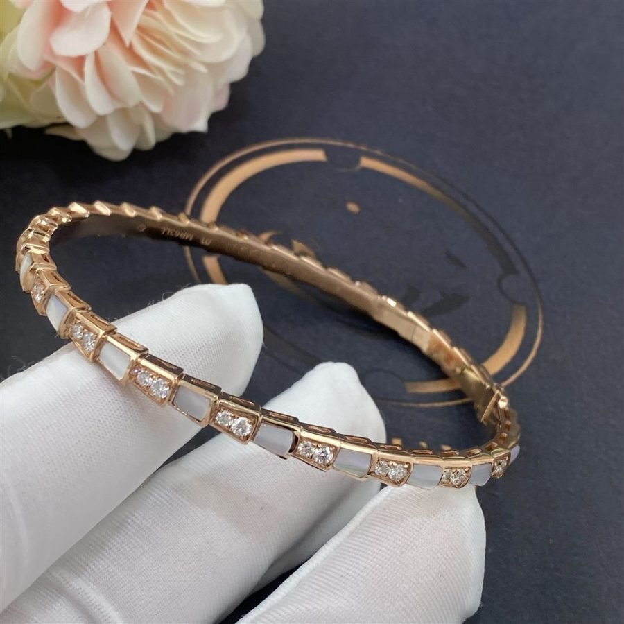 [BLUE TEARS]SERPENTI BRACELET PINK GOLD MOP DIAMOND