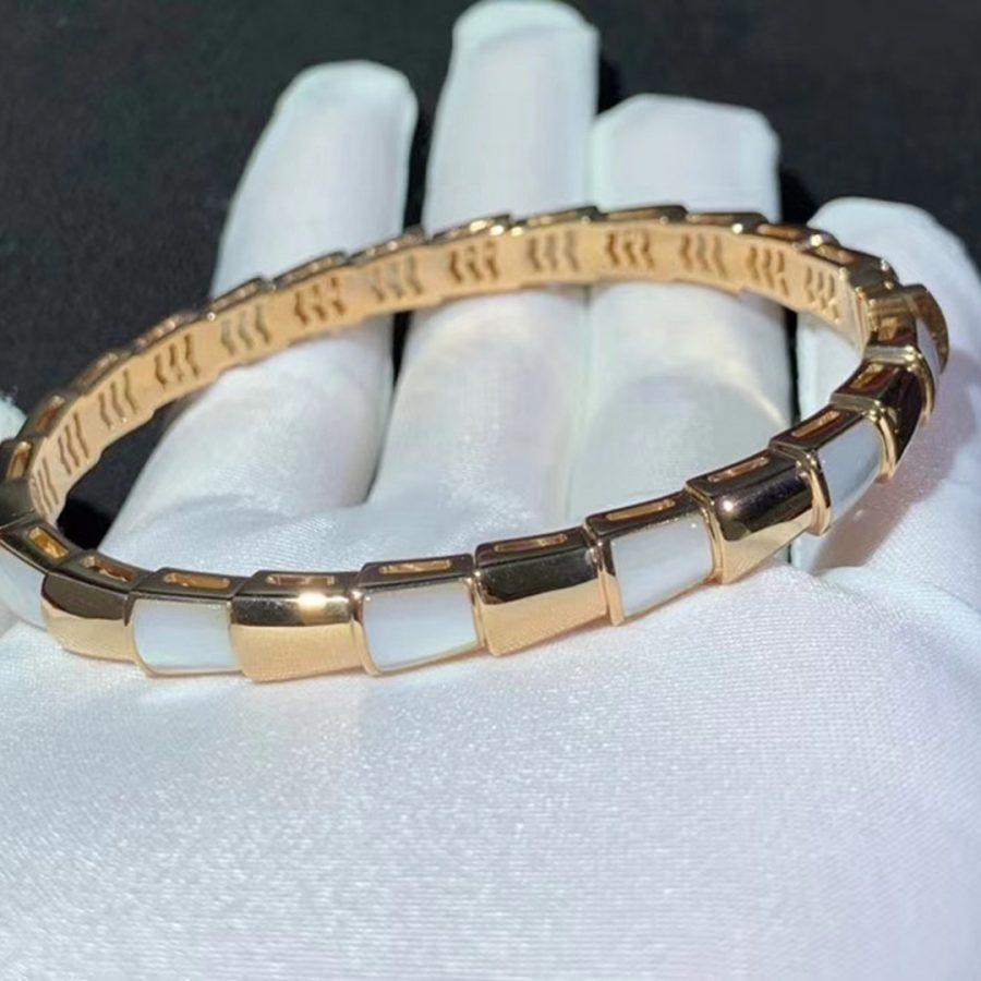 [BLUE TEARS]SERPENTI BRACELET PINK GOLD MOP