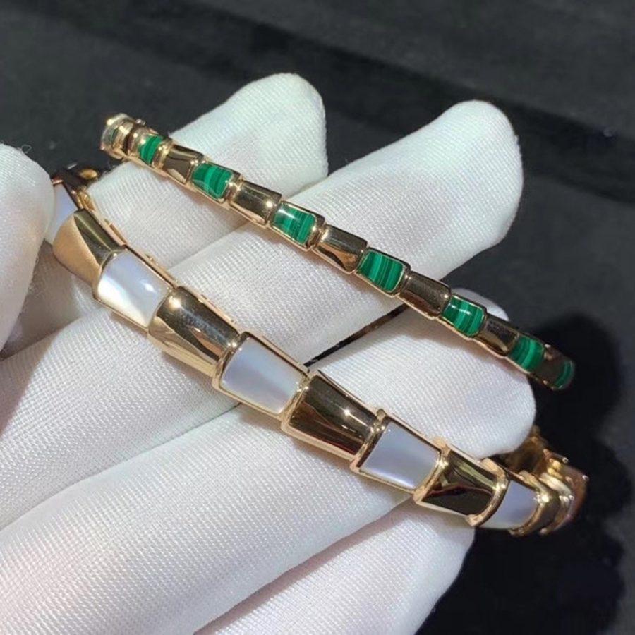 [BLUE TEARS]SERPENTI BRACELET PINK GOLD MOP