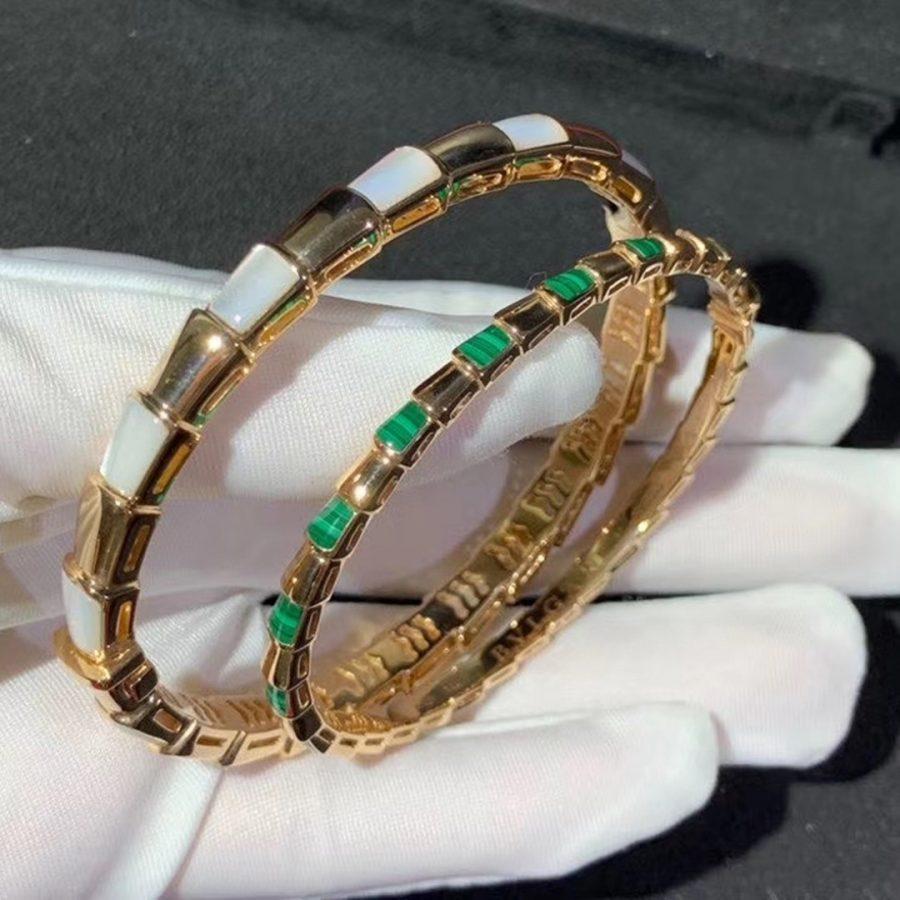 [BLUE TEARS]SERPENTI BRACELET PINK GOLD MOP