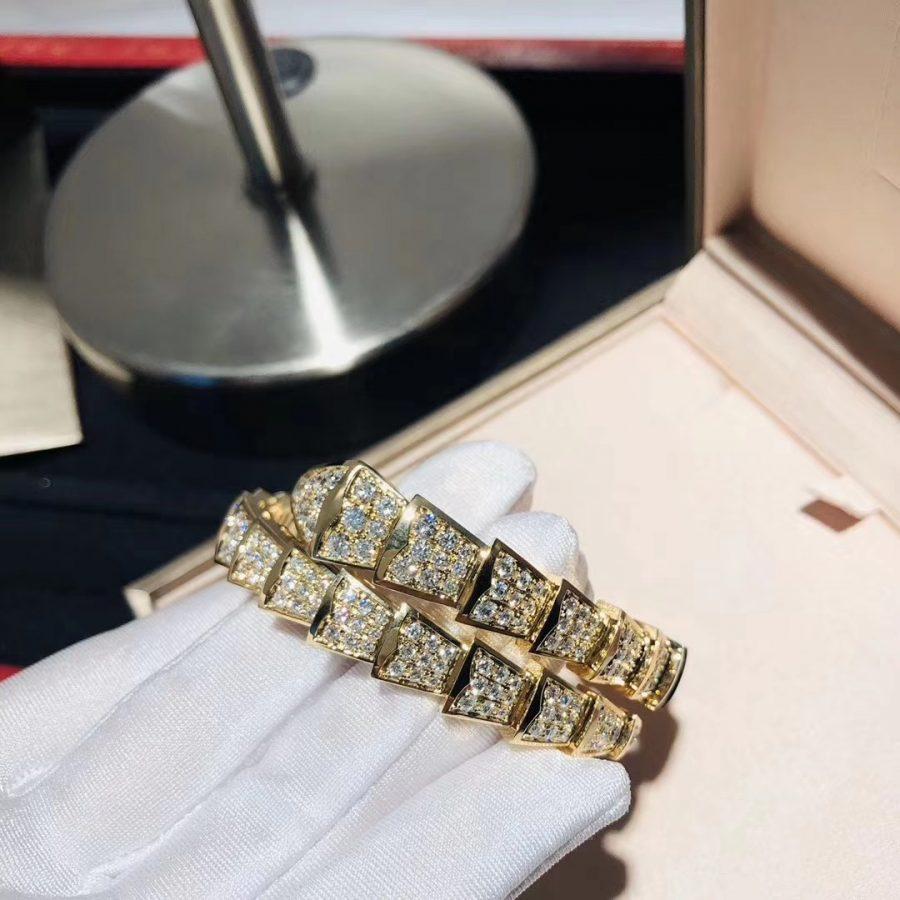 [BLUE TEARS]SERPENTI BRACELET 8MM GOLD DIAMOND