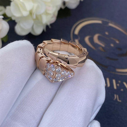 [BLUE TEARS]SERPENTI RING PINK GOLD DIAMOND