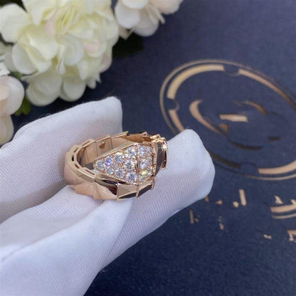 [BLUE TEARS]SERPENTI RING PINK GOLD DIAMOND