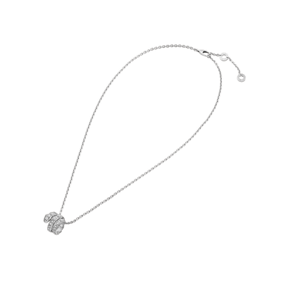 [BLUE TEARS]SERPENTI  NECKLACE DOUBLE RING DIAMOND