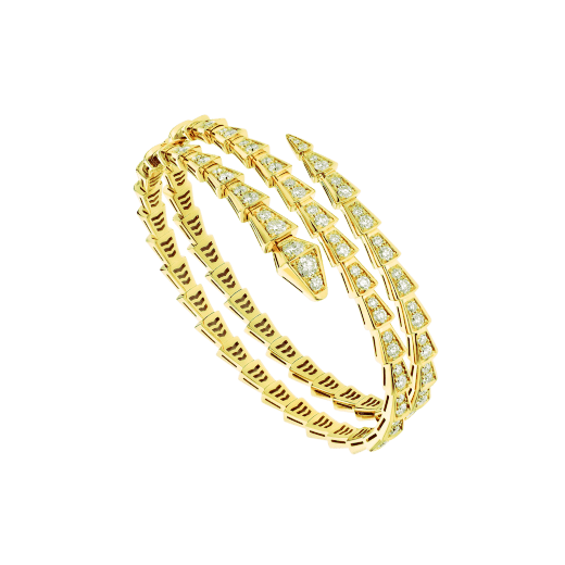 [BLUE TEARS]SERPENTI BRACELET GOLD DIAMOND DOUBLE ROW