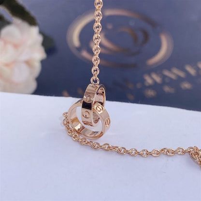 [BLUE TEARS]LOVE BRACELET DOUBLE RING
