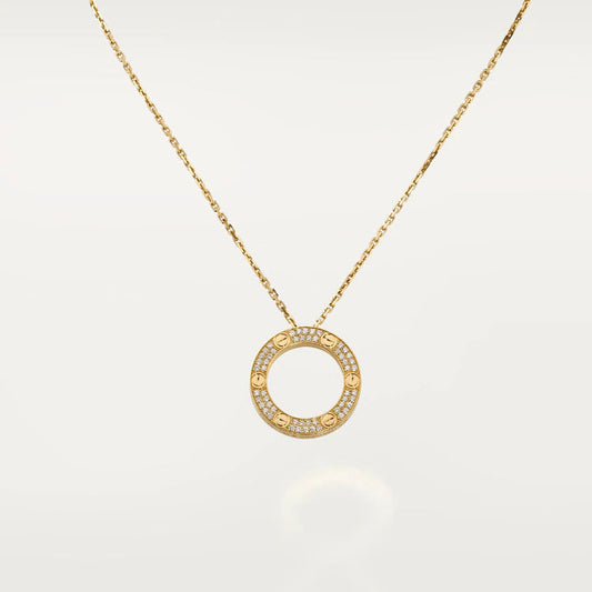 [BLUE TEARS]LOVE NECKLACE ADJUSTABLE ROSE GOLD