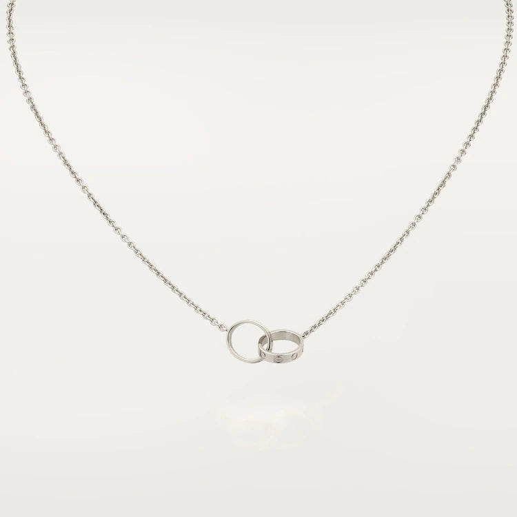 [BLUE TEARS]LOVE NECKLACE PINK GOLD AND SILVER