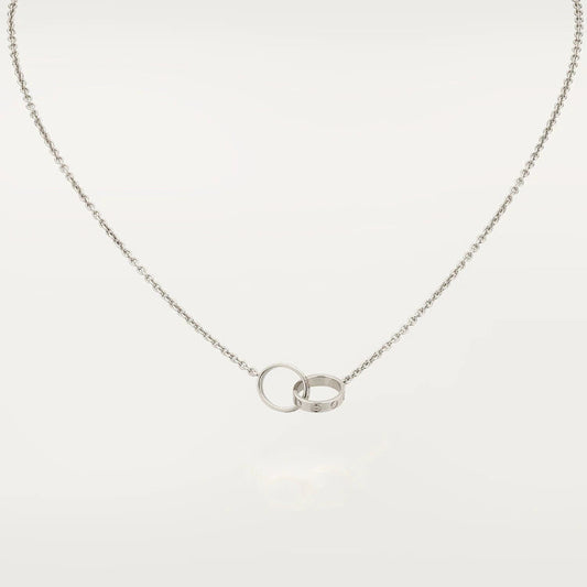 [BLUE TEARS]LOVE NECKLACE PINK GOLD AND SILVER