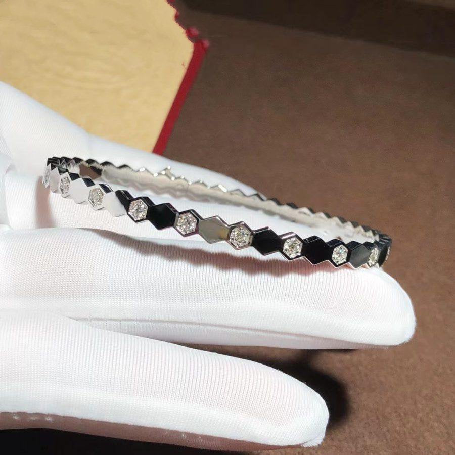 [BLUE TEARS]BEE LOVE SILVER DIAMOND BRACELET
