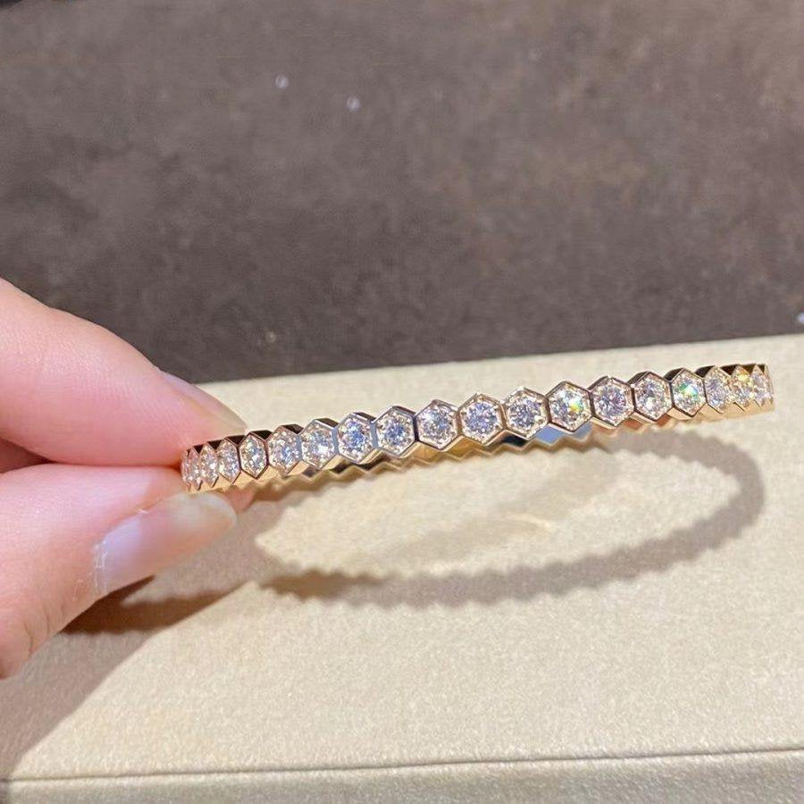[BLUE TEARS]BEE LOVE GOLD BRACELET FULL DIAMOND