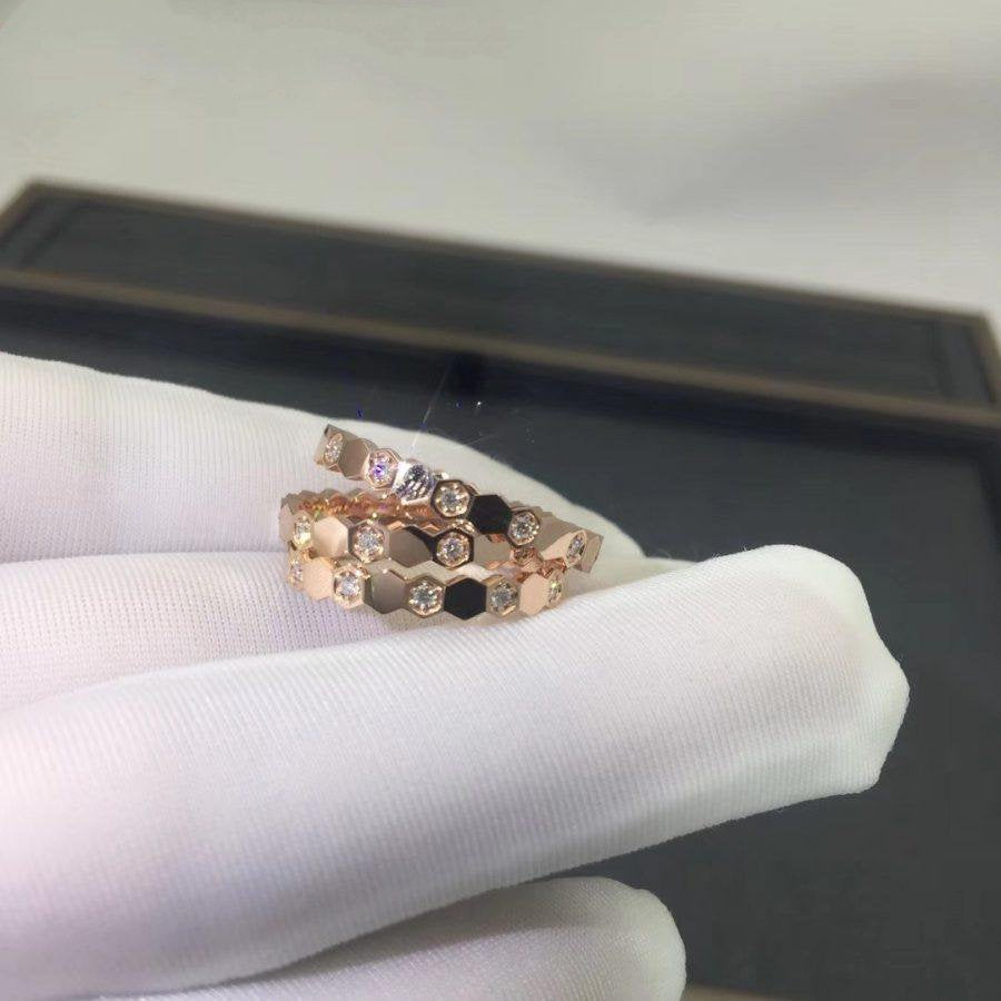 [BLUE TEARS]BEE LOVE RING PINK GOLD DIAMOND
