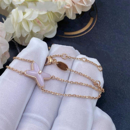 [BLUE TEARS]JEUX BRACELET PINK MOP PINK GOLD 1 DIAMOND