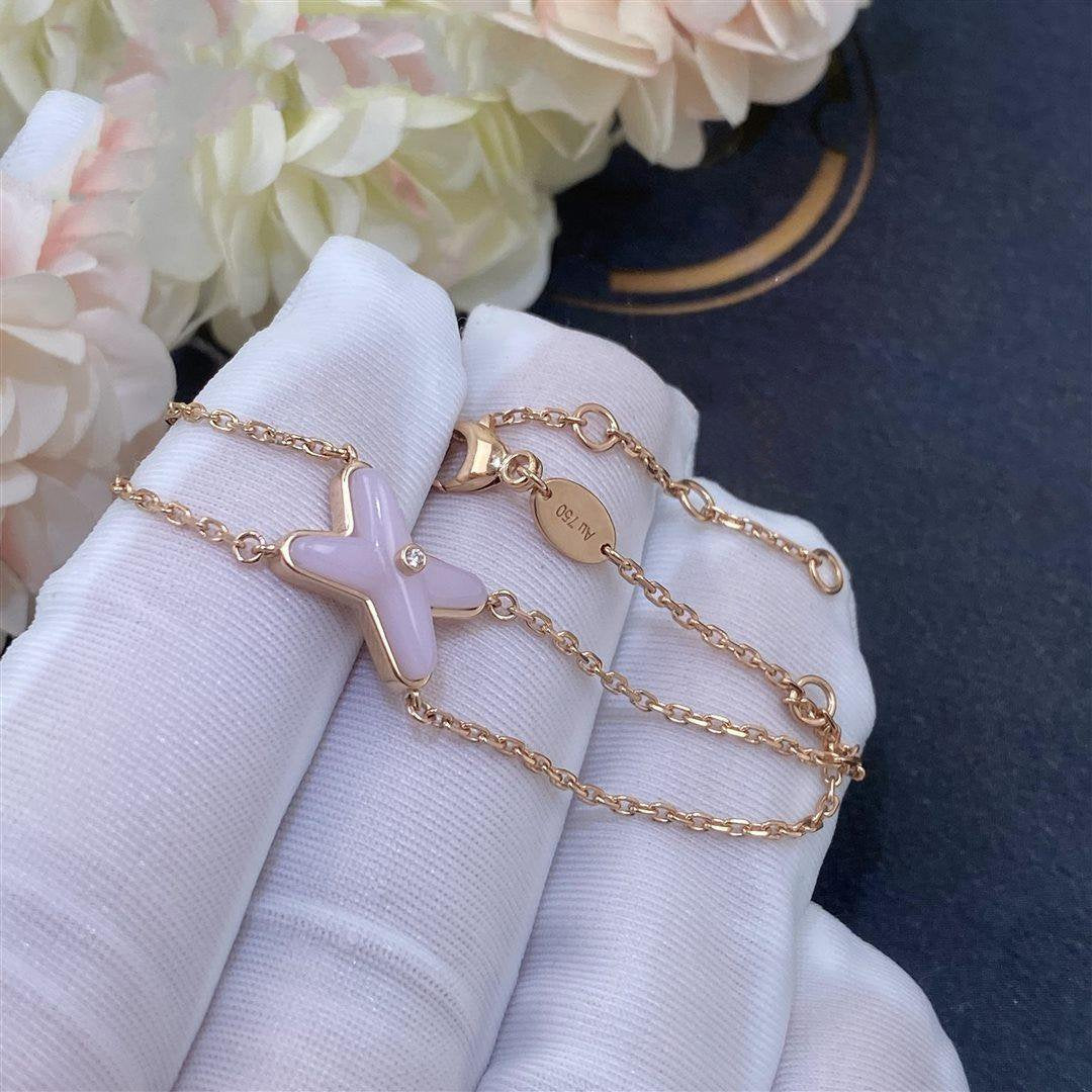[BLUE TEARS]JEUX BRACELET PINK MOP PINK GOLD 1 DIAMOND