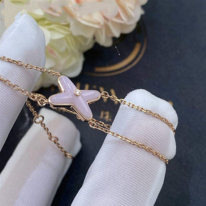 [BLUE TEARS]JEUX BRACELET PINK MOP PINK GOLD 1 DIAMOND