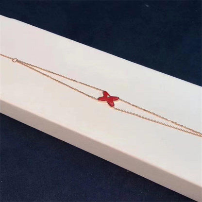 [BLUE TEARS]JEUX BRACELET CARNELIAN PINK GOLD 1 DIAMOND