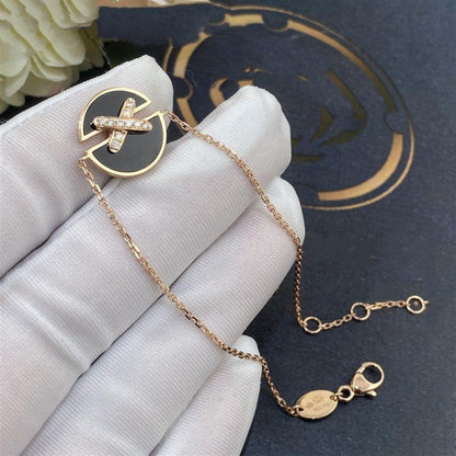 [BLUE TEARS]JEUX DE BRACELET ONYX PINK GOLD DIAMOND