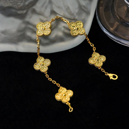[BLUE TEARS]CLOVER 5 MOTIFS BRONZING BRACELET