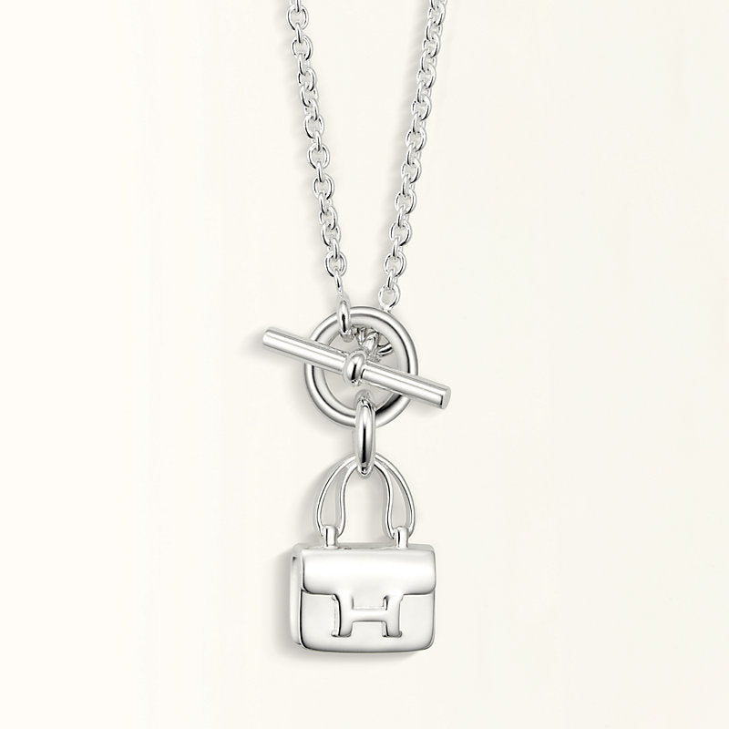 [BLUE TEARS]POP H PEDANT SILVER NECKLACE