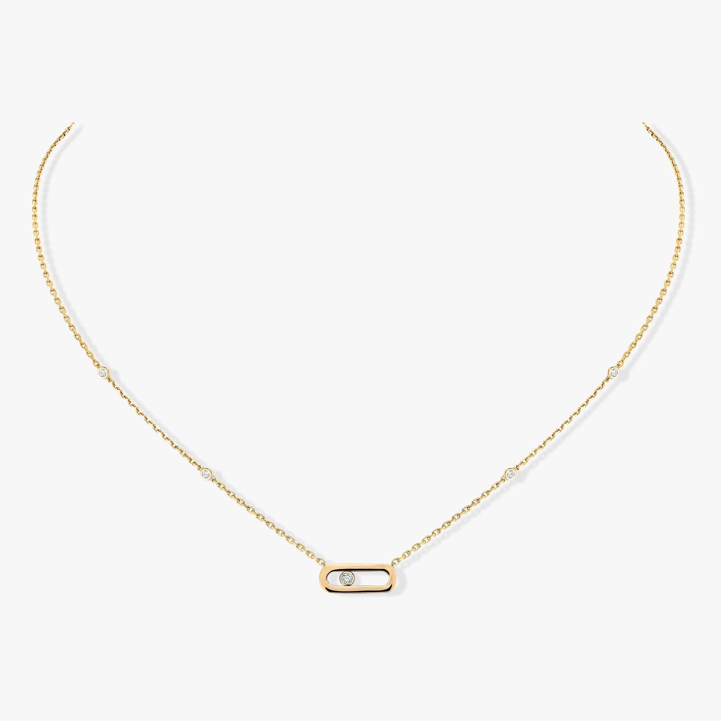 [Blue Tears Jewelry]MOVE UNO DIAMOND NECKLACE
