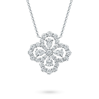 LOOP NECKLACE FULL MOTIF DIAMOND 16MM MULTIPLE COLORS
