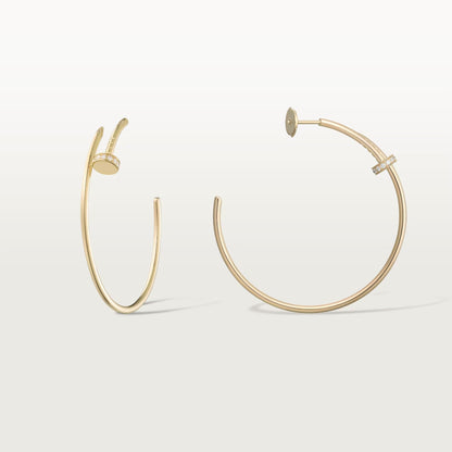 [Blue Tears Jewelry]JUSTE HALF DIAMOND LARGE EARRINGS