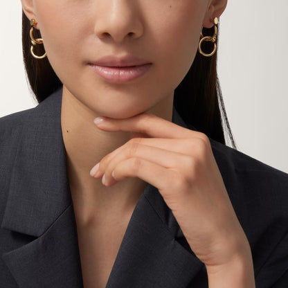 [Blue Tears Jewelry]JUSTE NO DIAMOND DOUBLE EARRINGS