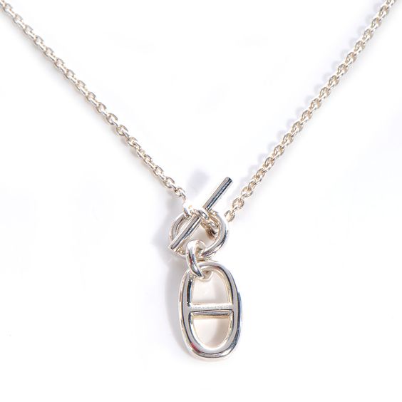 [BLUE TEARS]HM CHAINE D'ANCRE PENDANT NECKLACE STERLING SILVER